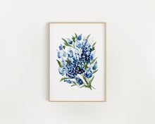 Load image into Gallery viewer, Bluebonnet Bouquet No. 2, Framed - Serve Coffe Co.
